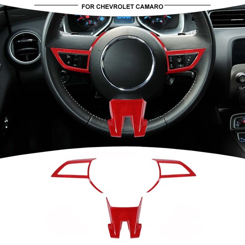 Red steering wheel panel cover - red,